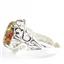 Created Red Brown Opal, 925 Sterling Silver Ladies Ring, SR114