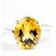 Sterling Silver Ladies Ring, Citrine, SR055