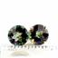 925 Sterling Silver Post Earrings, Mystic Fire Topaz, SE212