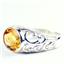 Citrine, 925 Sterling Silver Ladies Ring, SR360