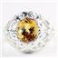 Citrine, 925 Sterling Silver Ladies Ring, SR313