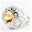 Citrine, 925 Sterling Silver Ladies Ring, SR313