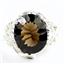 925 Sterling Silver Ladies Filigree Ring, Smoky Quartz, SR114