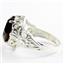 925 Sterling Silver Ladies Filigree Ring, Smoky Quartz, SR114