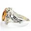 925 Sterling Silver Ladies Filigree Ring, Twilight Fire Topaz, SR114