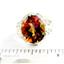 925 Sterling Silver Ladies Filigree Ring, Twilight Fire Topaz, SR114