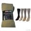 4 Pair Mens Kirkland Cushion Foot Dress Socks New Pima Cotton Khaki Brown R