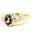 10K, 14K or 18K Men's Gold Nugget Ring, Mystic Fire Topaz, R368