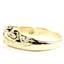 10K, 14K or 18K Gold Men's Nugget Ring, Mercury Mist Topaz, R368