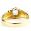 10K, 14K or 18K Gold Men's Nugget Ring, Mercury Mist Topaz, R368
