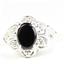 925 Sterling Silver Ladies Ring, Black Onyx, SR125