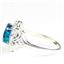 Created Blue/Green Opal, 925 Sterling Silver ladies Ring, SR125