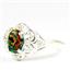 Created Black Opal, 925 Sterling Silver Ladies Ring, SR125