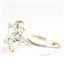 925 Sterling Silver Ladies Filigree Ring, Cubic Zirconia (Clear CZ), SR125
