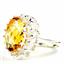 925 Sterling Silver Ladies Royal Engagement Ring, Citrine, SR310