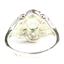 925 Sterling Silver Ladies Filigree Ring, Green Amethyst (Prasiolite), SR125