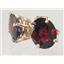 14k Gold Post Earrings, Mozambique Garnet, E102