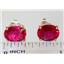 14k Gold Post Earrings, Created Ruby, E102