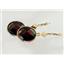 14k Gold Leverback Earrings, Mozambique Garnet, E201