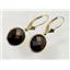 14k Gold Leverback Earrings, Mozambique Garnet, E201