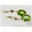 14k Gold Leverback Earrings, Peridot, E101
