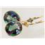 14k Gold Leverback Earrings, Mystic Fire Topaz, E201