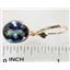 14k Gold Leverback Earrings, Mystic Fire Topaz, E201