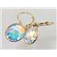 14k Gold Leverback Earrings, Mercury Mist Topaz, E201