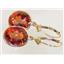 14k Gold Leverback Earrings, Twilight Fire Topaz, E201