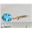 14k Gold Leverback Earrings, Swiss Blue Topaz, E101