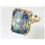 10K, 14K or 18K Gold Ladies Ring, Mystic Fire Topaz, R039