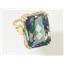 10K, 14K or 18K Gold Ladies Ring, Mystic Fire Topaz, R039