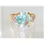 10K, 14K or 18K Gold Ladies Ring, Mercury Mist Topaz, R244