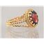 10K, 14K or 18K Gold Ladies Ring, Mozambique Garnet, R070