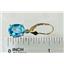 14k Gold Leverback Earrings, Swiss Blue Topaz, E107