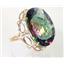 10K, 14K or 18K Gold Ladies Ring, Mystic Fire Topaz, R068