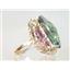 10K, 14K or 18K Gold Ladies Ring, Mystic Fire Topaz, R068
