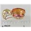P050, Twilight Fire Topaz 14K Gold Pendant