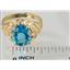 10K, 14K or 18K Gold Ladies Ring, Swiss Blue Topaz, R004