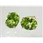 14k Gold Post Earrings, Peridot, E102