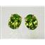 14k Gold Post Earrings, Peridot, E102