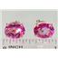 14k Gold Post Earrings, Pure Pink Topaz, E102