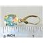 14k Gold Leverback Earrings, Mercury Mist Topaz, E207