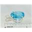 925 Sterling Silver Pendant, Swiss Blue Topaz, SP004