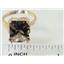 10K, 14K or 18K Gold Ladies Ring, Smoky Quartz (Concave Cut), R188