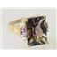 10K, 14K or 18K Gold Ladies Ring, Smoky Quartz (Concave Cut), R201