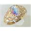 10K, 14K or 18K Gold Ladies Ring, Mercury Mist Topaz, R113