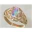 10K, 14K or 18K Gold Ladies Ring, Mercury Mist Topaz, R113