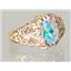 10K, 14K or 18K Gold Ladies Ring, Mercury Mist Topaz, R113