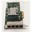 HP NC365T PCI-E Quad Port NIC Ethernet Card 593743-001 Low Profile Bracket
